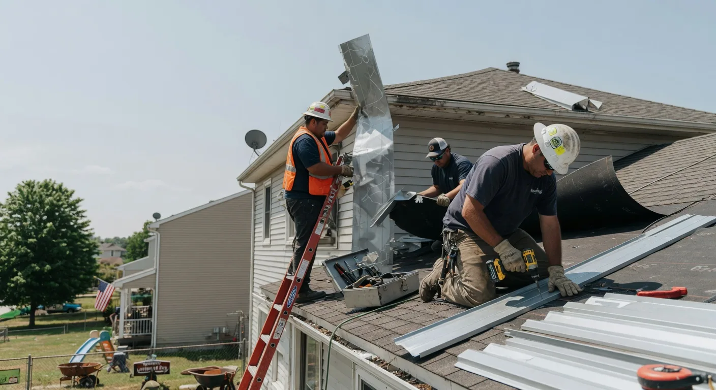 Storm Damage Metal Roof Repair in Sasakwa, OK